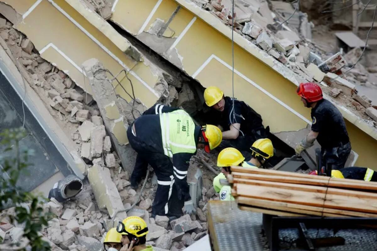 Edificio se derrumbó en Argentina: hay 10 desaparecidos