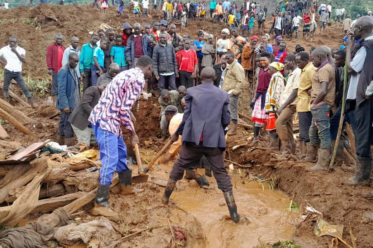 Uganda: fuerte deslizamiento de tierra dejó 15 personas muertas