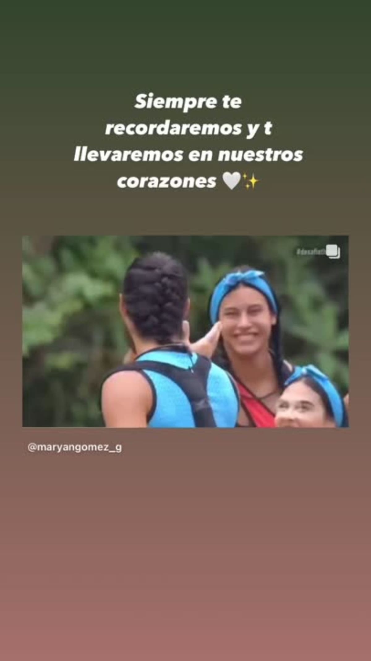 Escudero compartió equipo con Maryan Gómez en el equipo Beta durante la segunda etapa del reality. //Foto: Instagram.