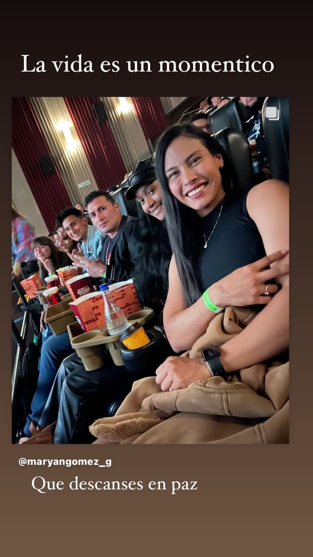 Maryan Gómez salió del programa por una lesión pero compitió en la prueba a muerte. //Foto: Instagram