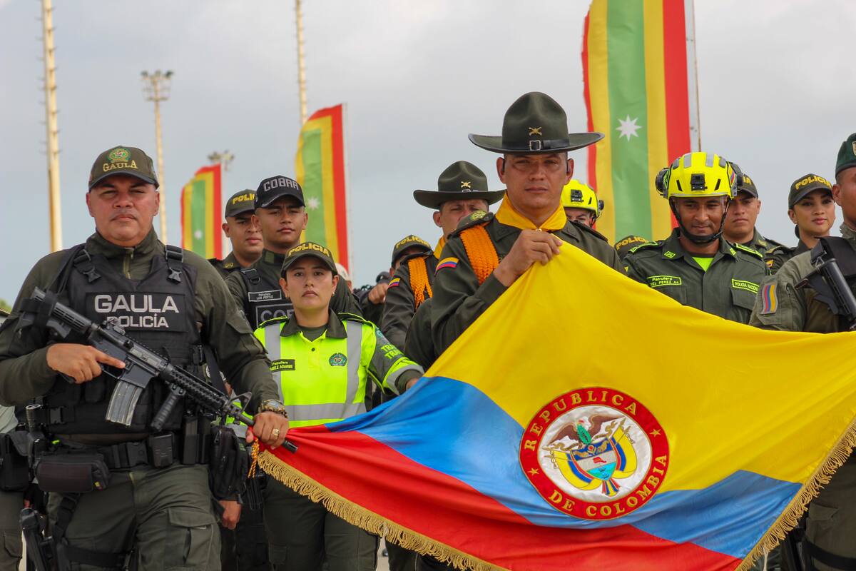 La Policía Nacional de Colombia desfilará este sábado por la Avenido del Río con motivo de la celebración del 20 de julio en Barranquilla.