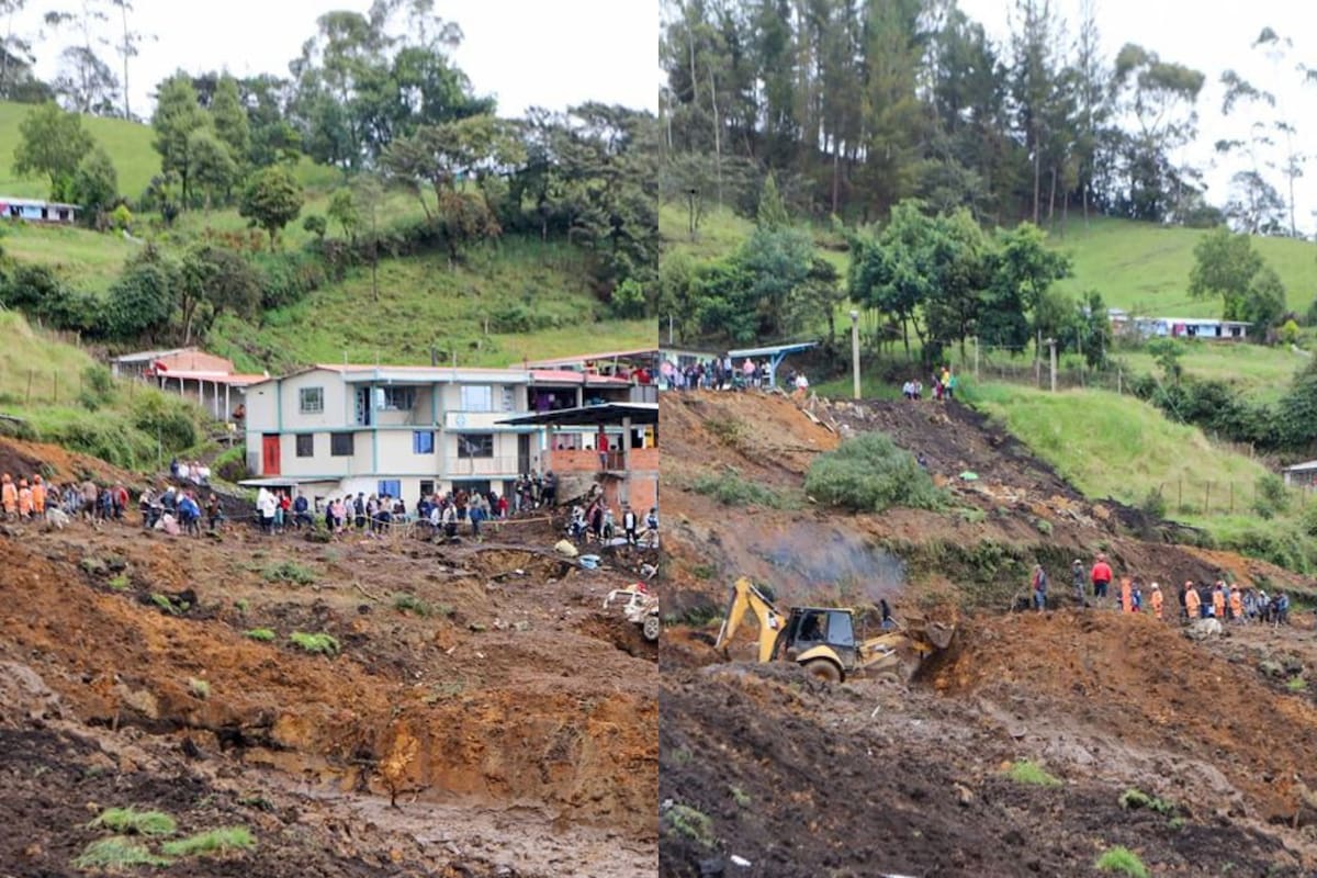 Deslizamiento de tierra en Nariño tras fuertes lluvias deja 7 muertos