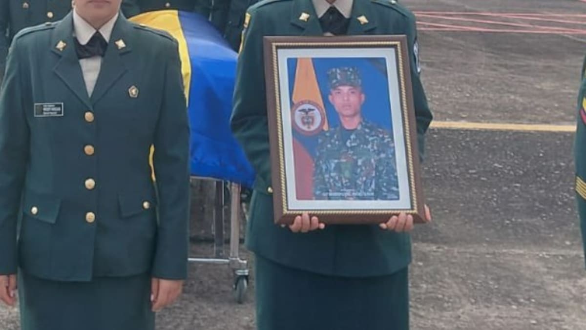 Despiden a soldado santandereano que murió en accidente en Putumayo. // Foto: tomada de internet