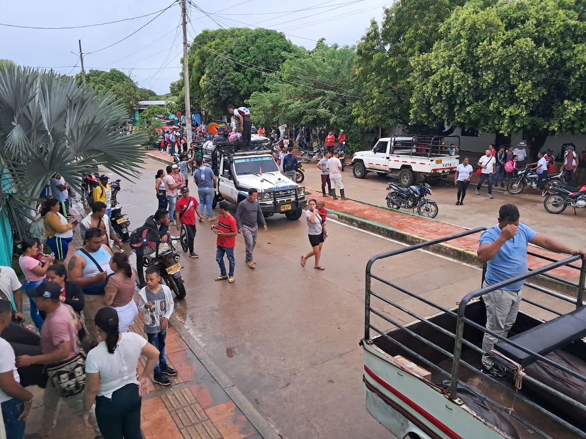 Se registraron desplazamientos masivos en el sur de Bolívar. // Cortesía