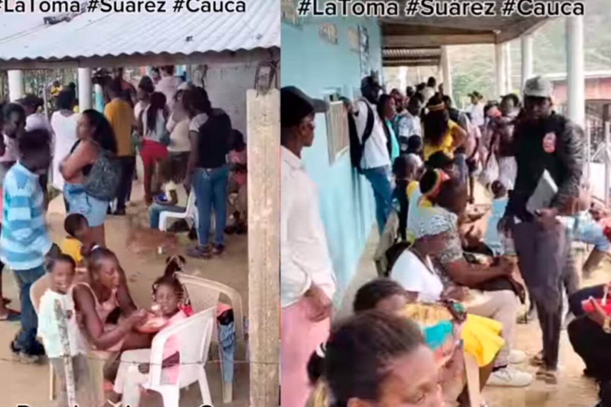 Hay 350 personas confinadas en una iglesia de Suárez, Cauca, por temor a combates