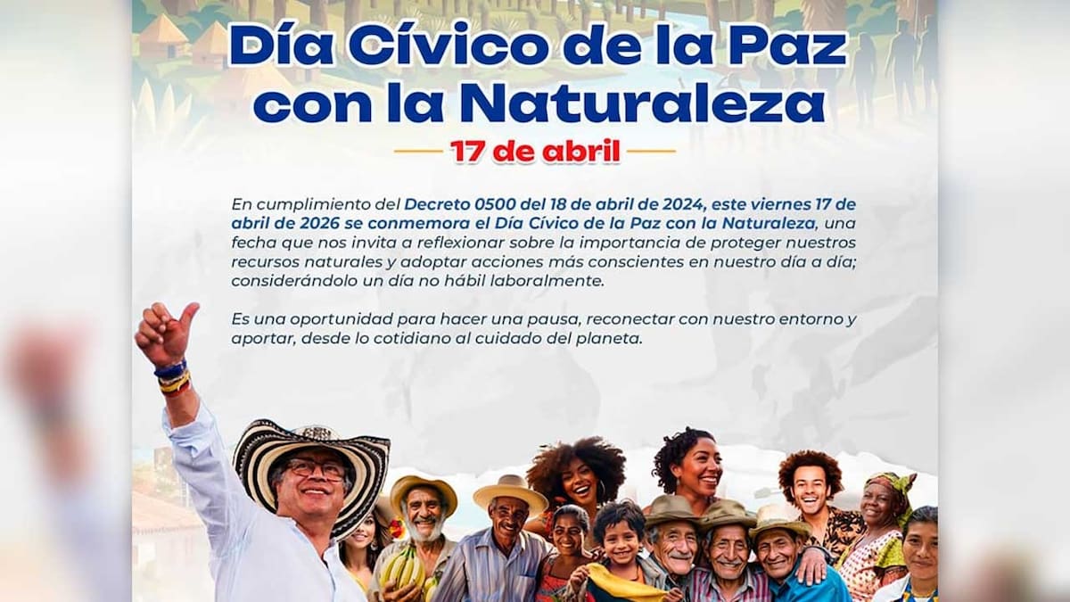 Día Cívico de la Paz con la Naturaleza. // Foto: cortesía de Presidencia