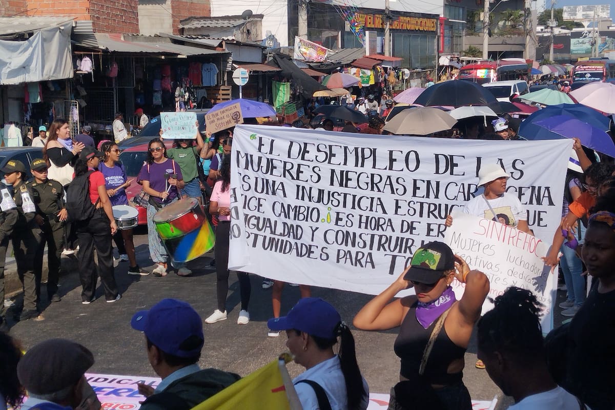 Día de la Mujer 2025: así se vive la marcha en Cartagena