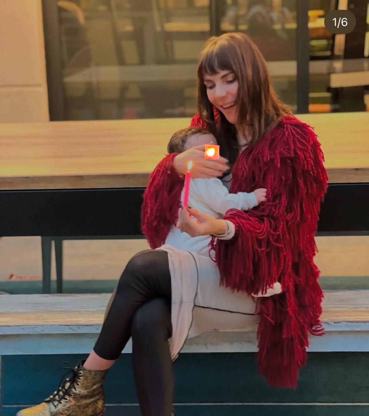 Carolina Gaitán celebró el primer día de velitas de su hijo Salomón. //Foto: Tomada de redes sociales.