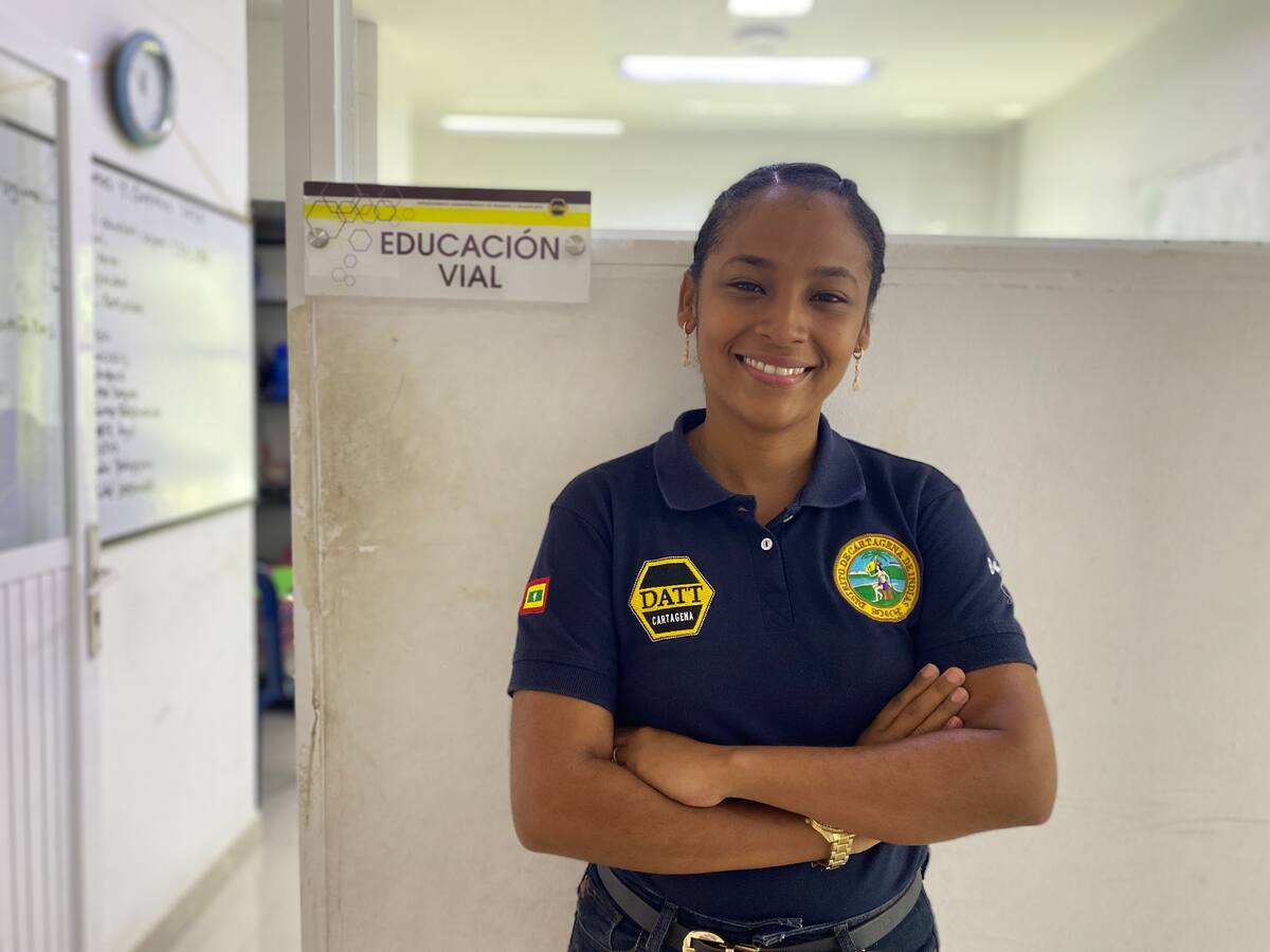 Diana Pardo, educadora vial del DATT. // Cortesía