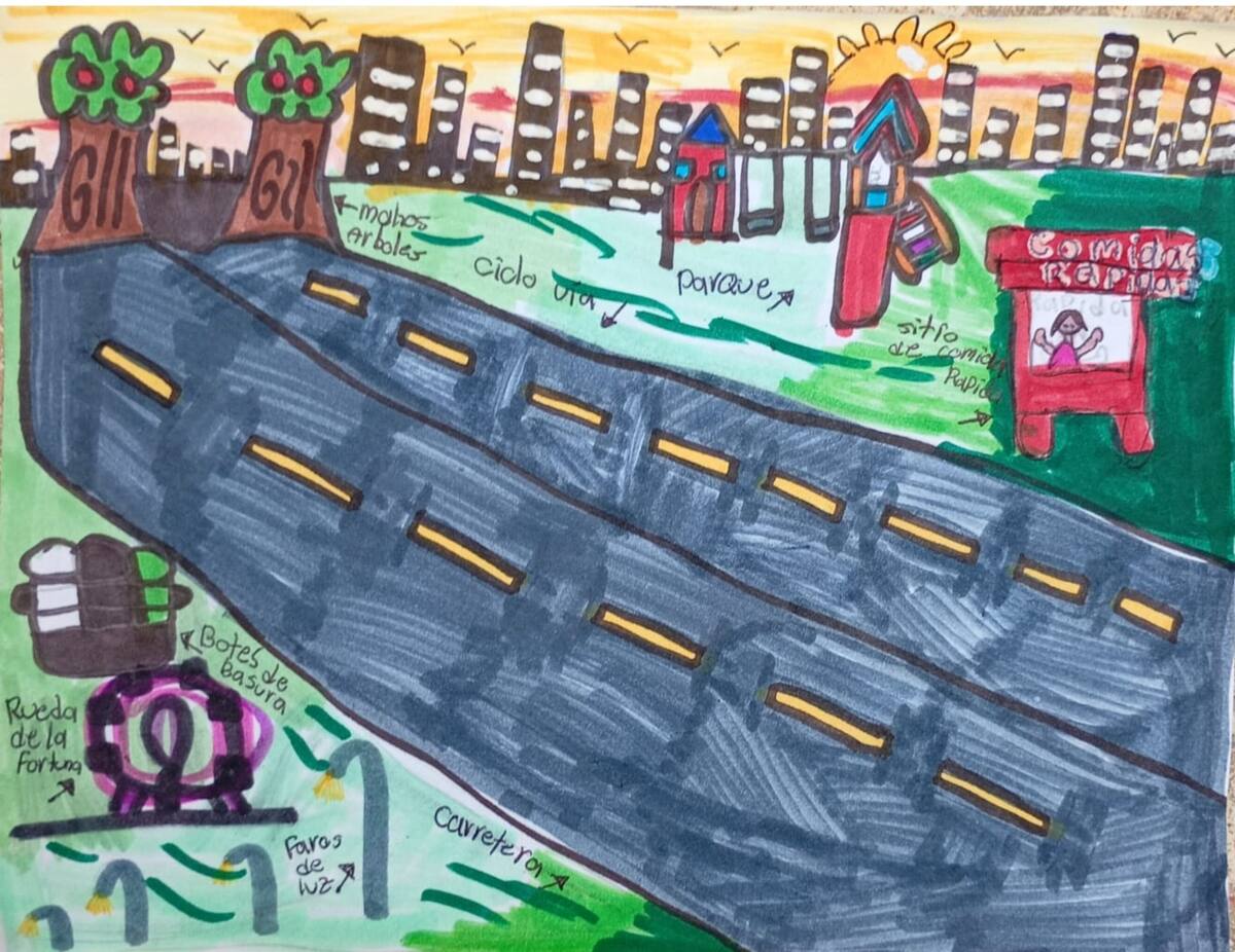 Los dibujos fueron enviados por niños entre los 6 y los 12 años.