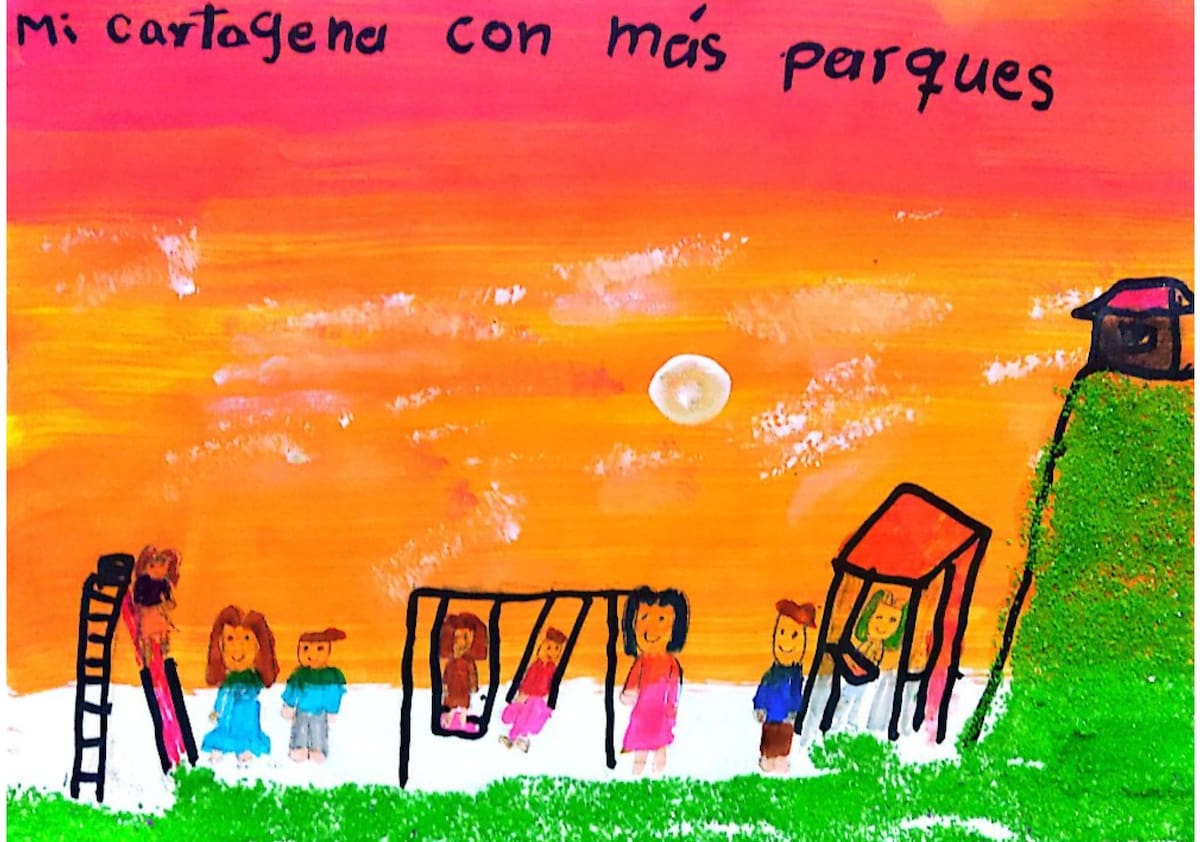 Los dibujos fueron enviados por niños entre los 6 y los 12 años.