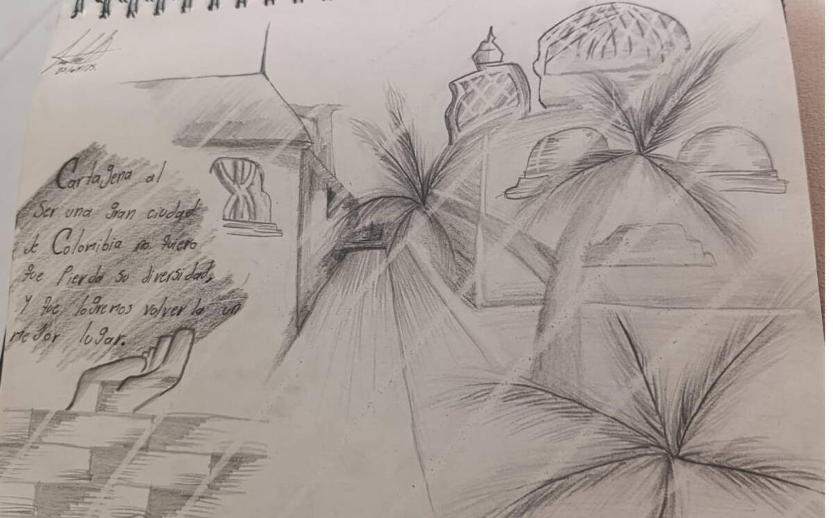 Los dibujos fueron enviados por niños entre los 6 y los 12 años.