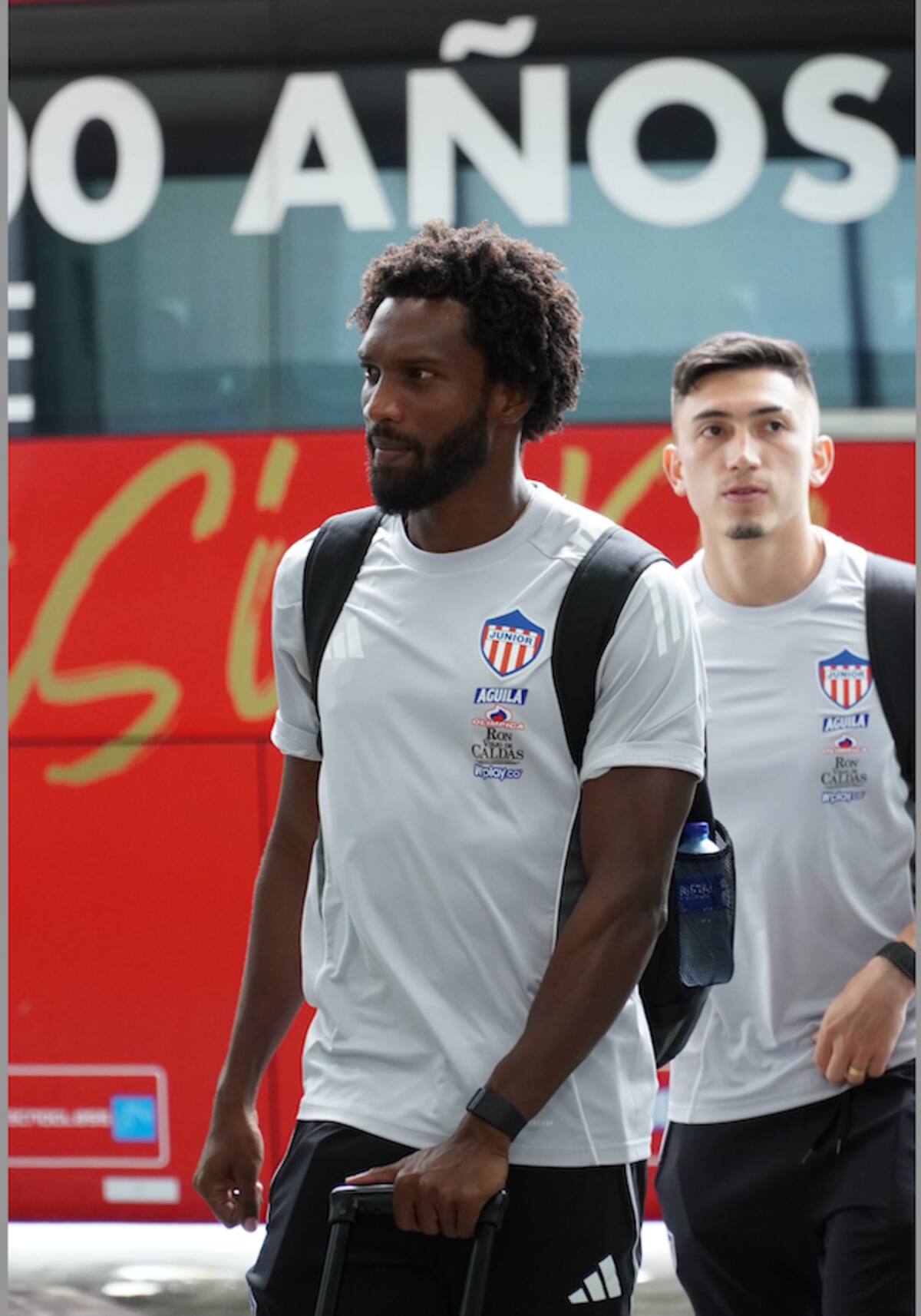 Los jugadores Didier Moreno y Fabián Ángel fueron convocados por Junior para el partido ante el Atlético de Cali.//Cortesía.