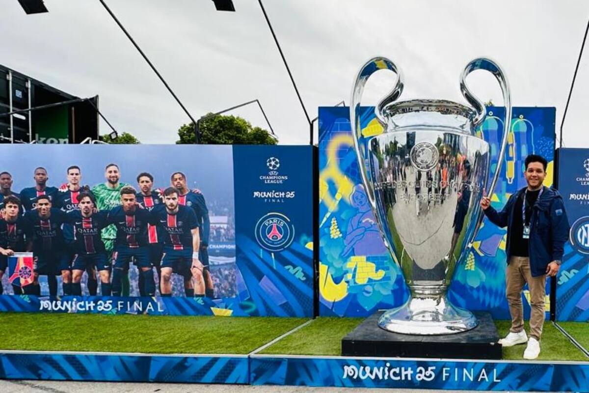 Un cartagenero, viviendo el sueño de la Champions League