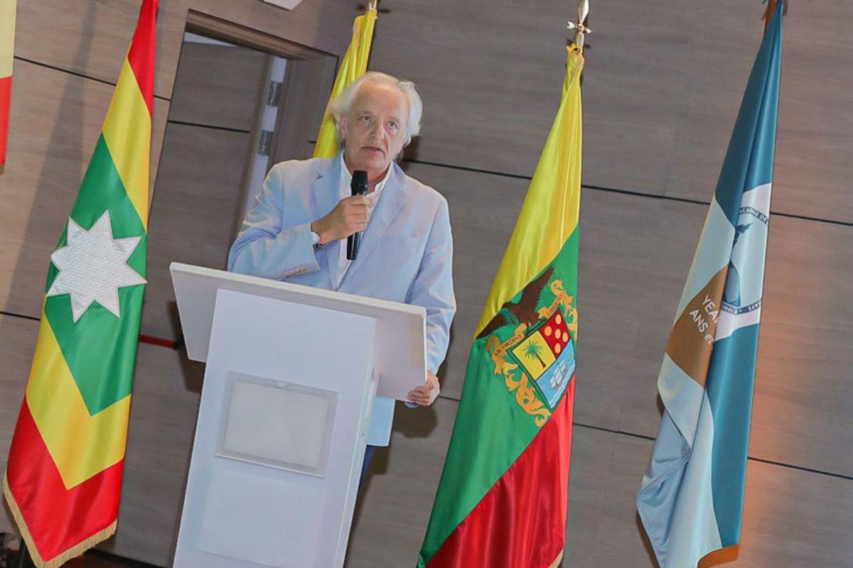Diego Fernández Arroyo, presidente del Curatorium de la Academia de Derecho Internacional de La Haya. // Foto: Cortesía - Alcaldía de Cartagena.