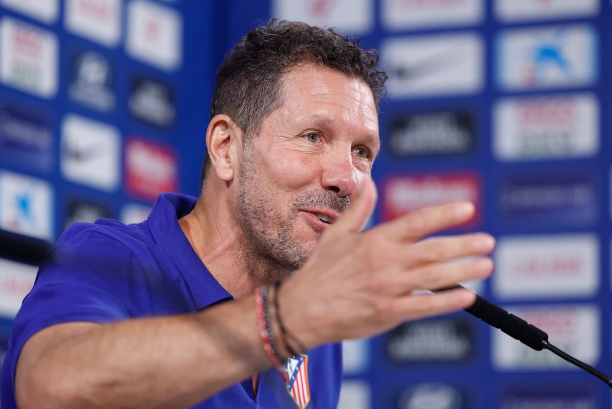 Diego Simeone, entrenador del Atlético de Madrid. //Foto, EFE: Mariscal