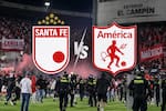 Dimayor castiga a Santa Fe y América por los violentos disturbios en El Campín