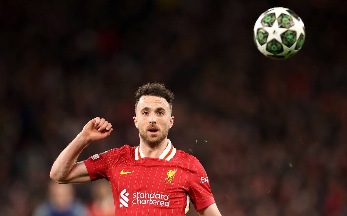 El futbolista del Liverpool Diogo Jota en una imagen de archivo. //Foto, EFE: ADAM VAUGHAN