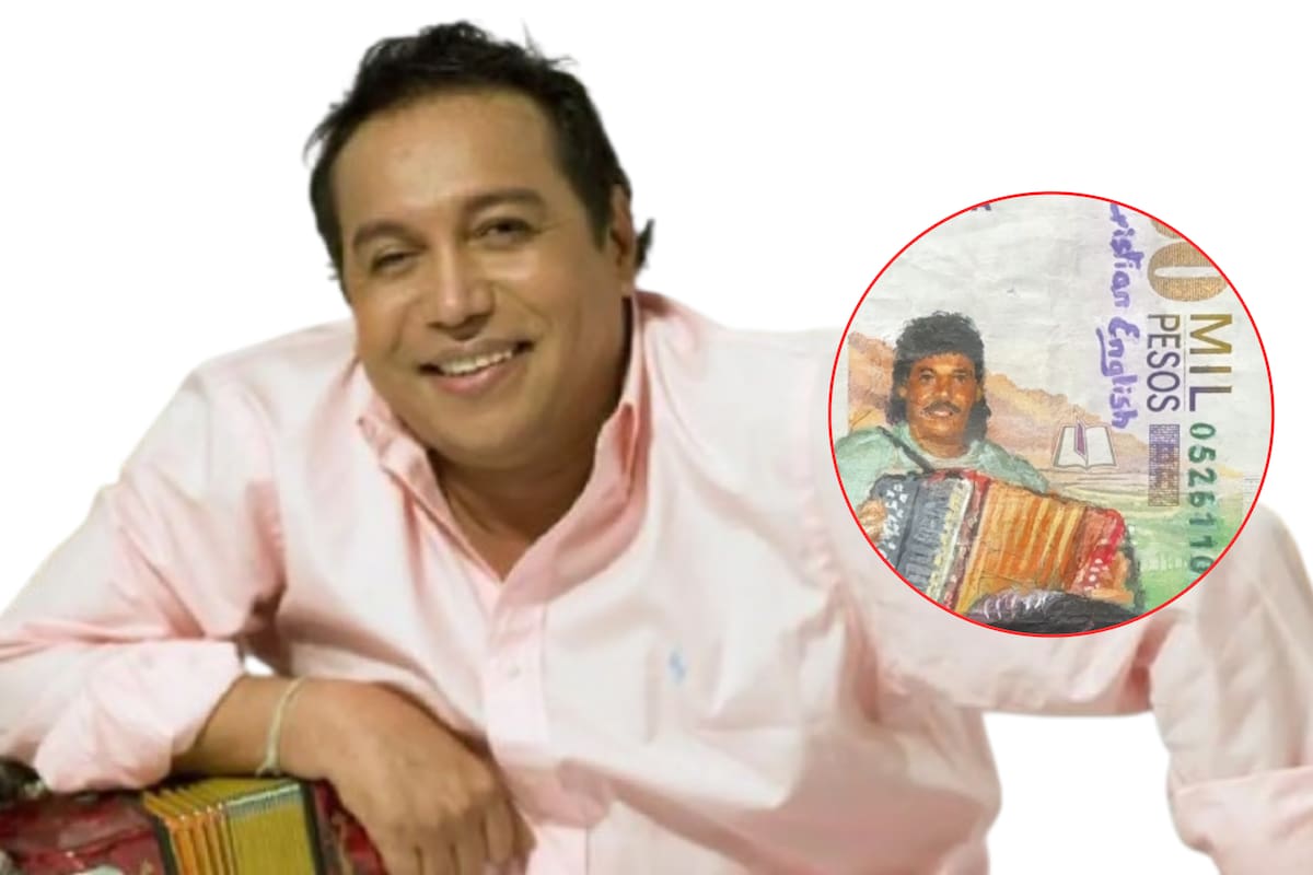 Crean billete de 50 mil pesos con la cara de Diomedes Díaz, así se ve