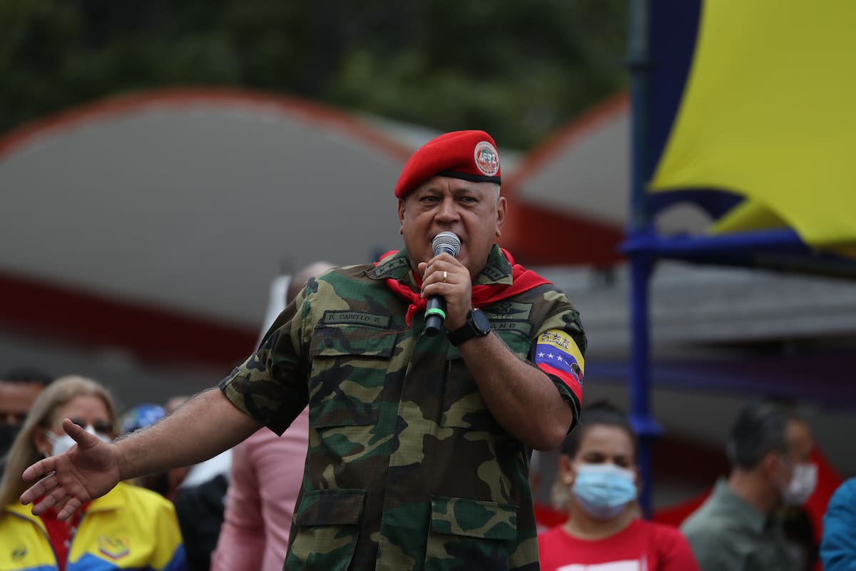 El vicepresidente del Partido Socialista Unido de Venezuela (Psuv) y ministro del Interior, Diosdado Cabello. // Foto: EFE