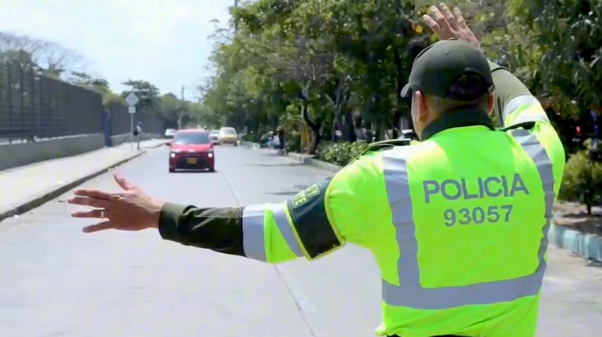 La Seccional de Tránsito y Transporte de la Policía Metropolitana de Barranquilla, en conjunto con la Secretaría Distrital de Tránsito y Seguridad Vial, hacen controles preventivos en las calles de la ciudad//Cortesía.