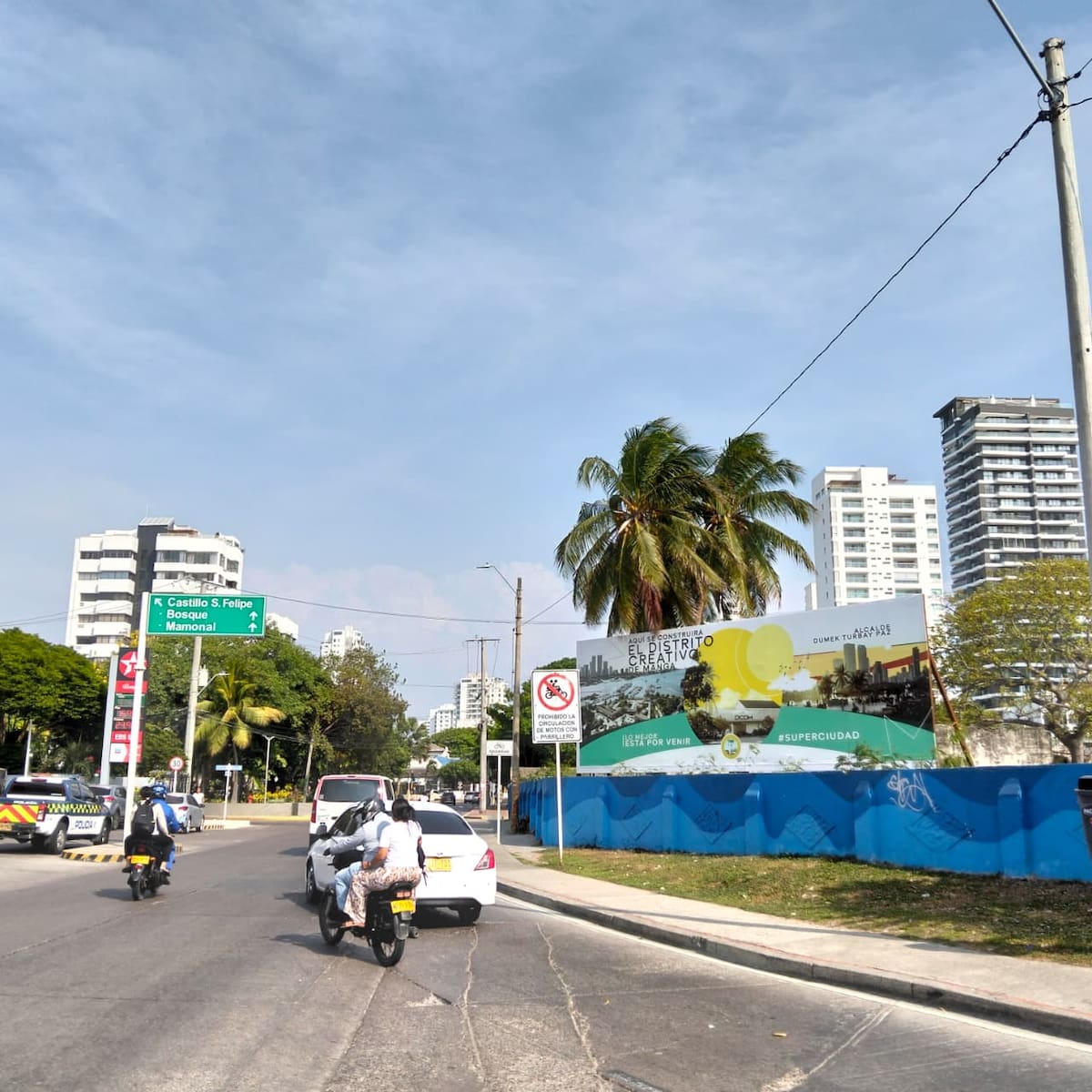 El Distrito Creativo de Manga se articulará con espacios icónicos como la avenida Miramar, el paseo peatonal y el parque Enrique Román. // Foto: Zenia Valdelamar.