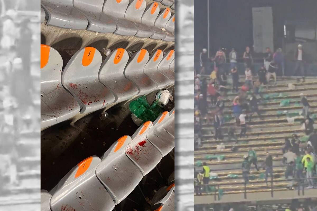 Disturbio en el partido entre Atlético Nacional y Junior dejó 21 heridos