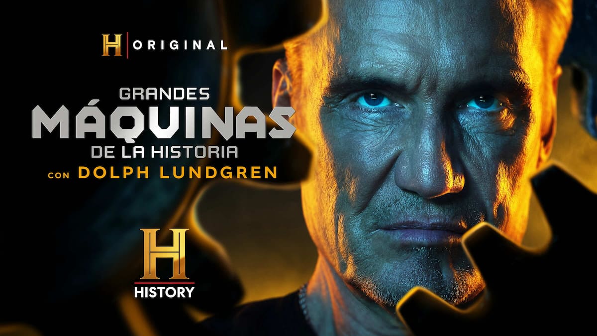 El actor Dolph Lundgren llega a History Channel. //Fotos: Colprensa-History Channel.