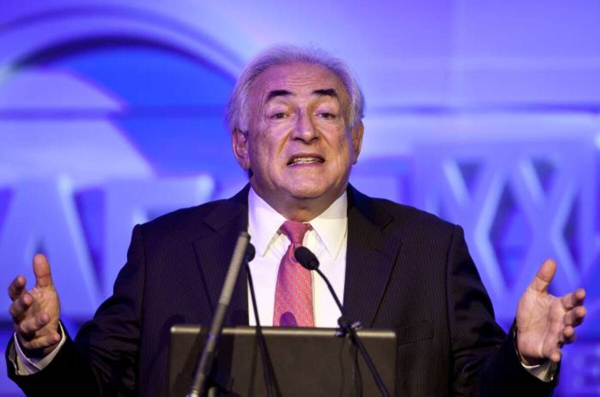 Dominique Strauss-Kahn habló en una conferencia organizada por la empresa china de Internet Netease. AP Andy Wong