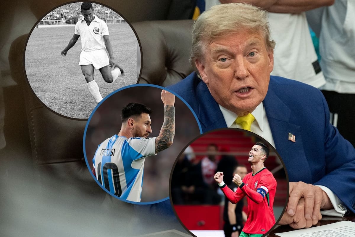 Donald Trump da de que hablar: eligió al mejor futbolista de la historia