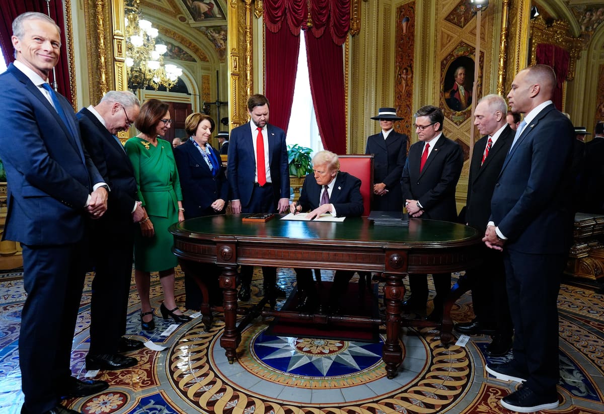 Presidente Donald Trump en la Casa Blanca.