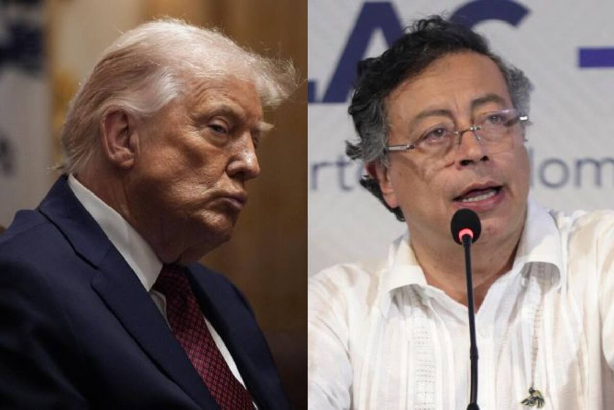 Donald Trump, presidente de Estados Unidos y Gustavo Petro, presidente de Colombia. // Fotos: EFE