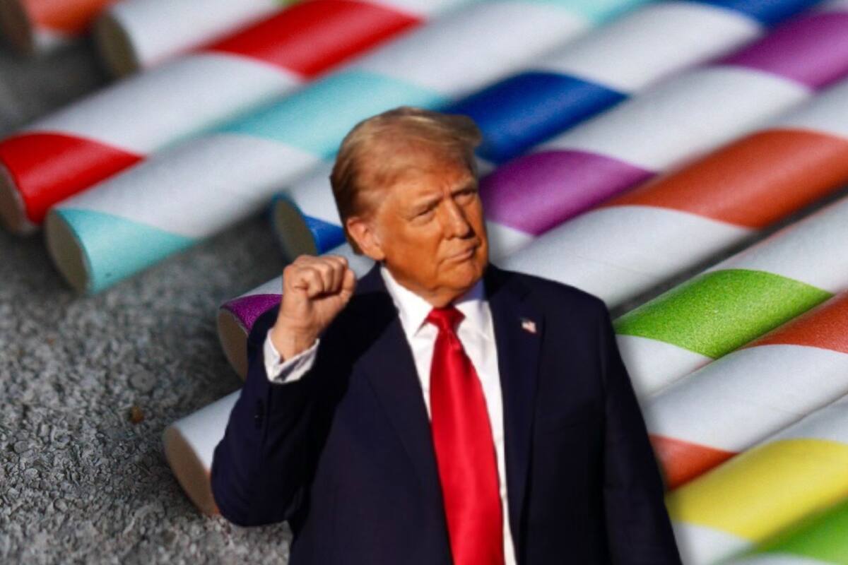 Donald Trump pondrá fin a los pitillos de papel: “De vuelta al plástico”