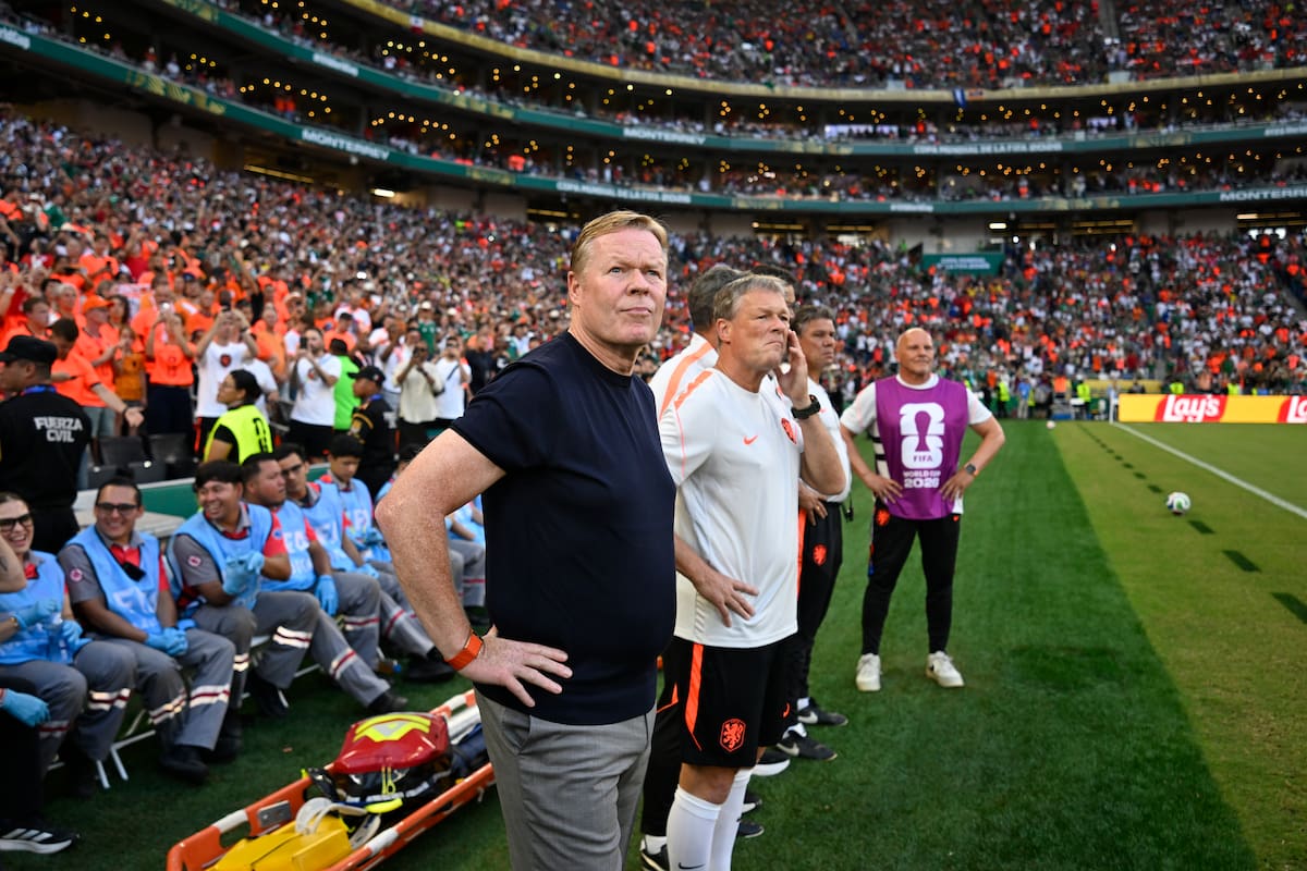 El técnico neerlandés puso fin a su segundo ciclo al frente de la 'Oranje' luego de caer ante Marruecos.EFE/ Miguel Sierra