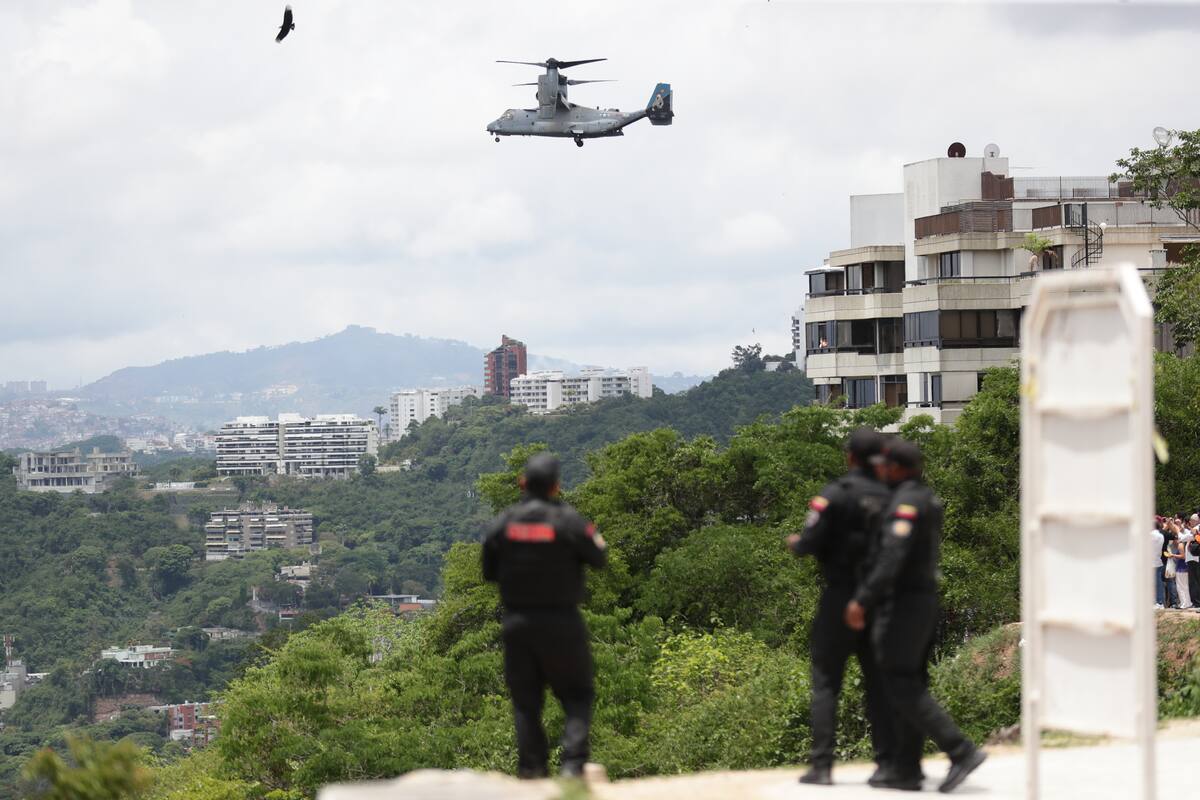 Aeronaves militares de Estados Unidos irrumpen en el cielo de Caracas