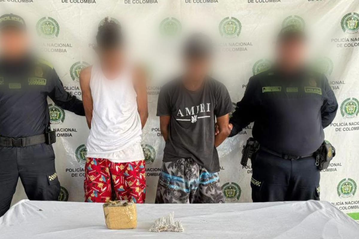 Con antecedentes y droga en su poder: así capturaron a alias ‘Juancho’ y ‘Pepe’