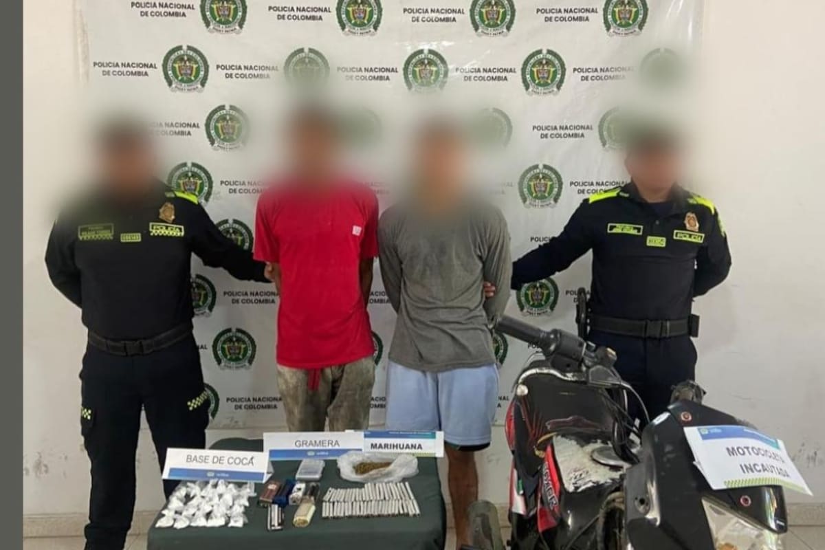 A ‘Ever’ y ‘Joiner’ los señalan de vender estupefacientes: 2 capturados en Magangué
