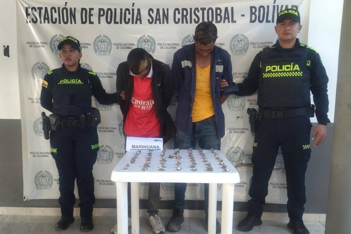 Cayeron en flagrancia 2 sujetos que vendían marihuana en San Cristóbal, Bolívar