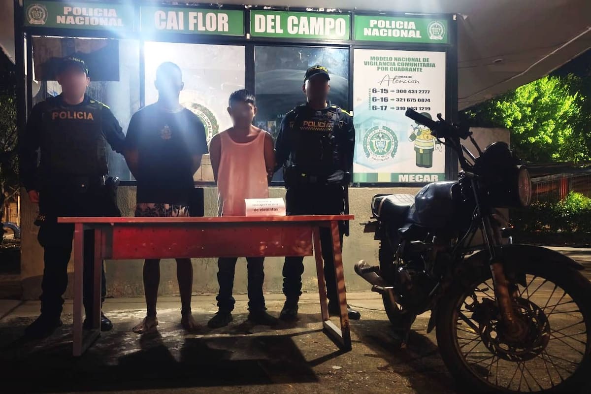 En moto y con el celular robado: así cayeron ‘Javie’ y ‘Alejo’ en Bicentenario