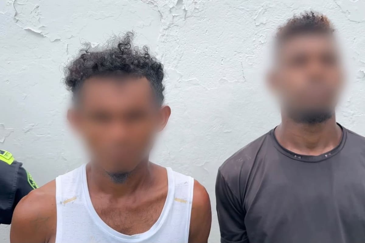 Los sorprendieron armados: capturan a alias ‘Carlos’ y ‘Beto’ en Pasacaballos