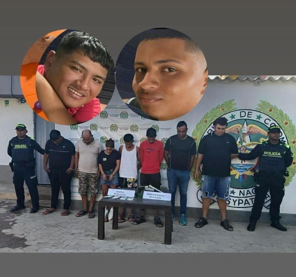 Dos hermanos wayú asesinados. // Foto: Policía Nacional