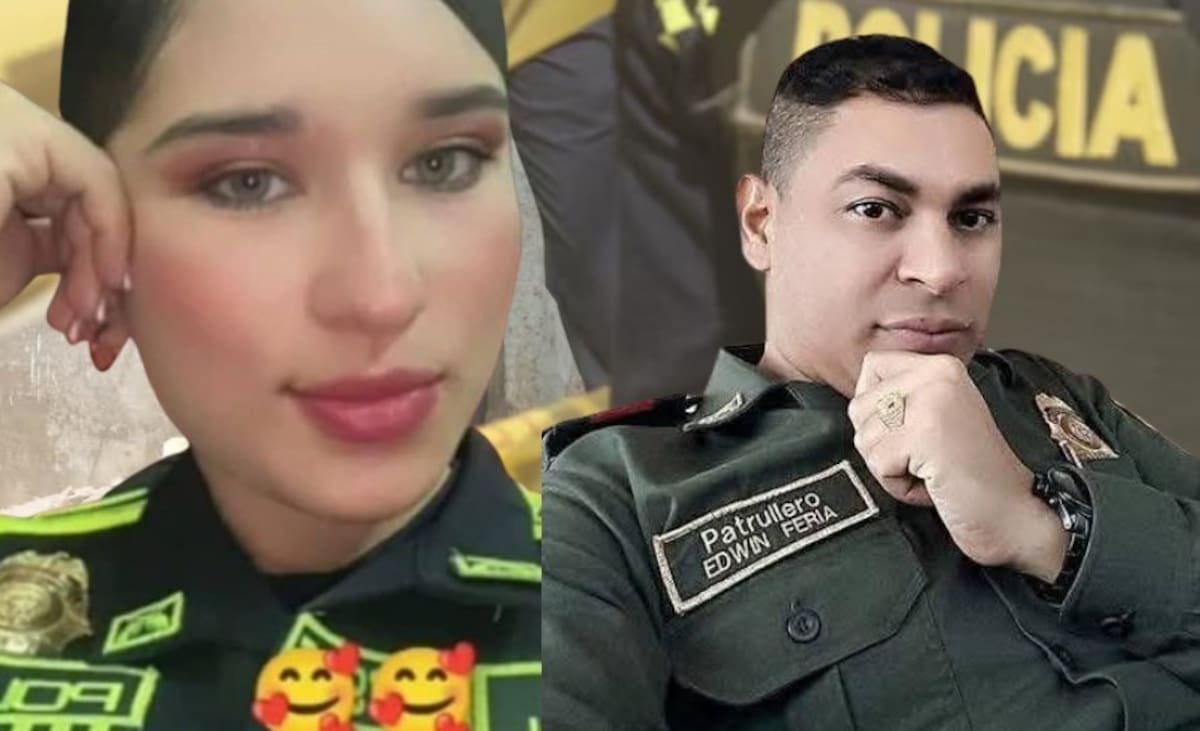 Los patrulleros Belén Karina Durán Ortiz y Edwin Agustín Feria Mercado murieron en el atentado que ocurrió en la madrugada de este viernes 25 de abril en SImití, sur de Bolívar. //FOTO TOMADA DE FACEBOOK.