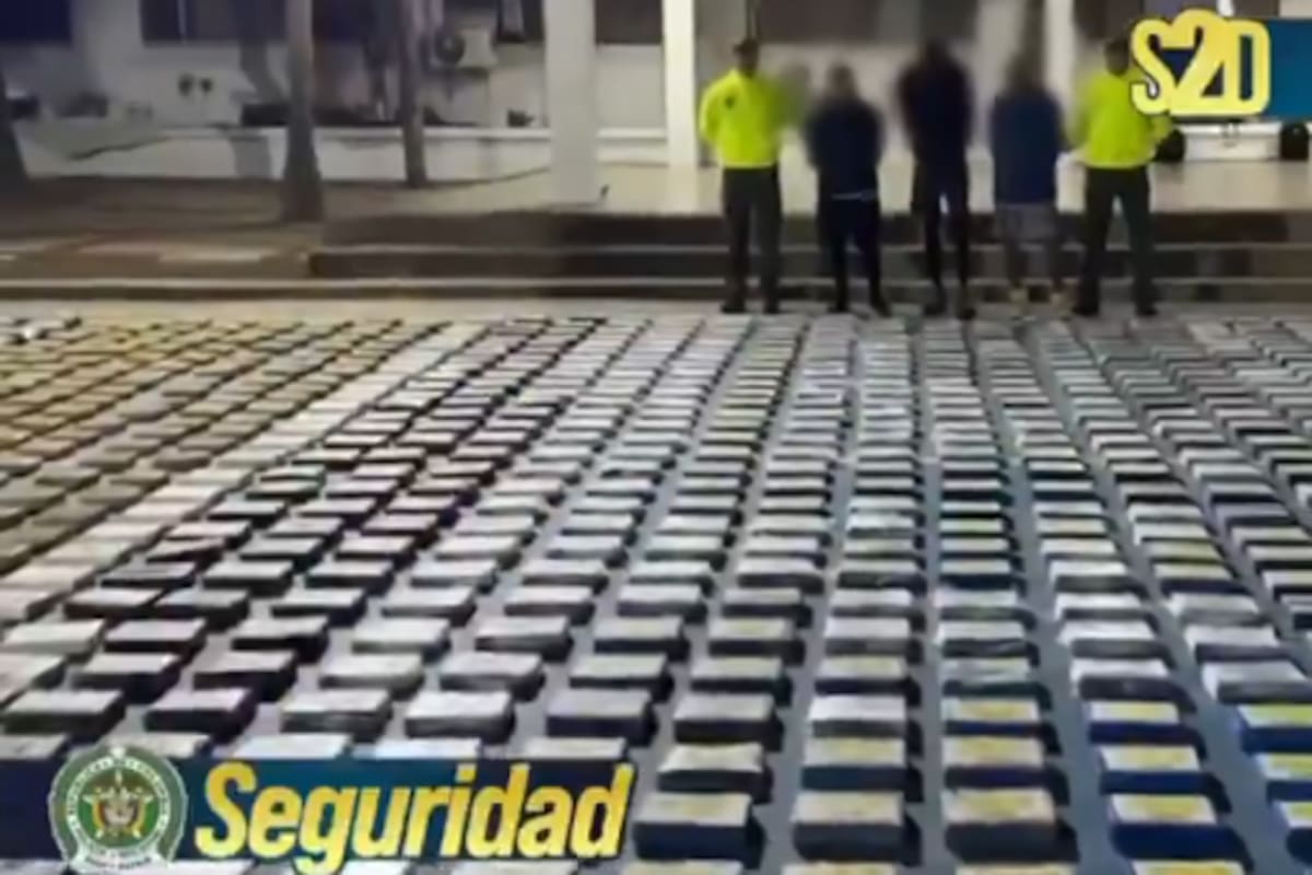 Golpe al narcotráfico: cae cargamento de más de una tonelada de droga en el Caribe