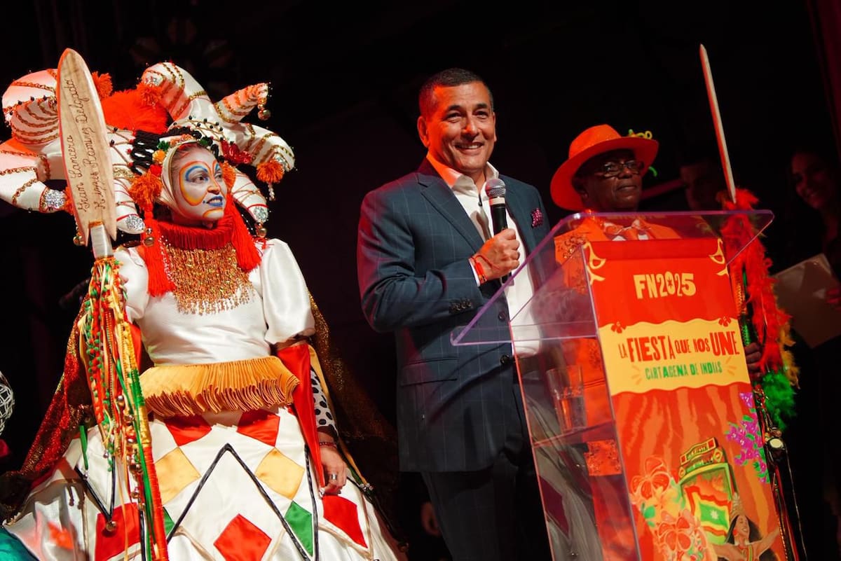 Dumek Turbay, en la presentación de la agenda de las Fiestas de la Independencia. // Cortesía