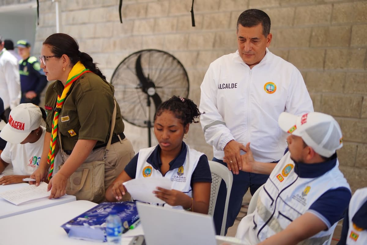 Hoy las donaciones se recibirán hasta las 9 de la noche en el Coliseo Bernardo Caraballo // Cortesía: Alcaldía de Cartagena.