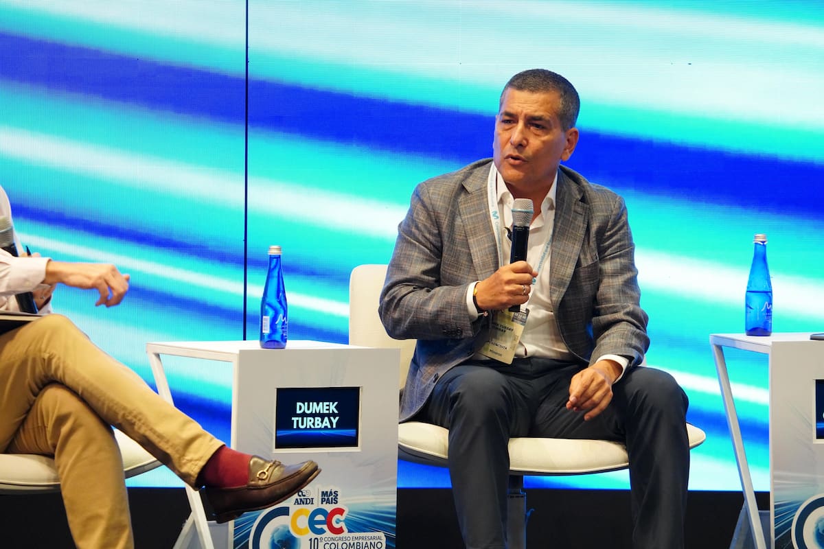 Dumek Turbay, alcalde de Cartagena, desde el Congreso de la ANDI. // Foto: cortesía