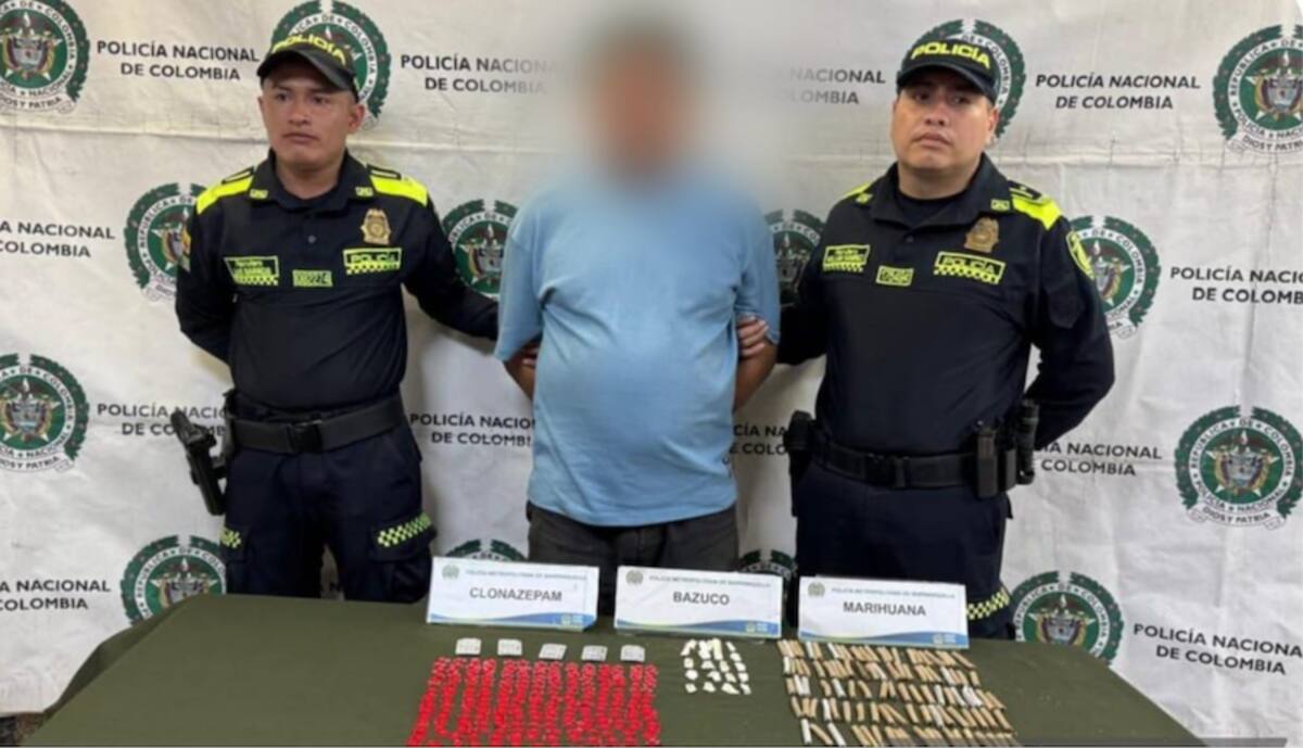 Durante los operativos de la Policía Metropolitana de Barranquilla contra 'los Pepes' y 'los Costeños' incautaron muchas sustancias alucinógenas//Cortesía Policía Mebar.
