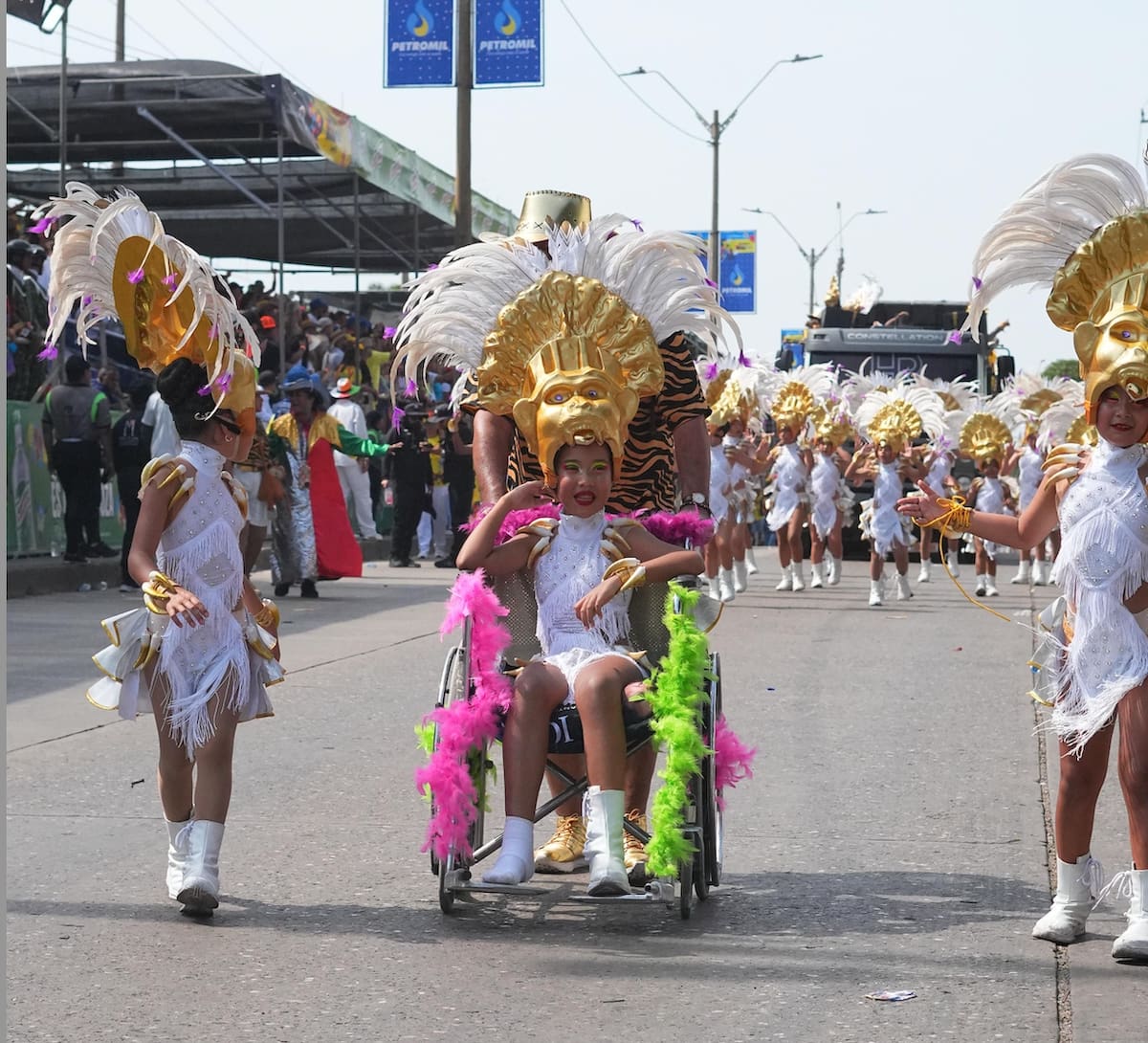 En los diferentes eventos del Carnaval de Barranquilla 2025 hubo mucha inclusión.//Cortesía.