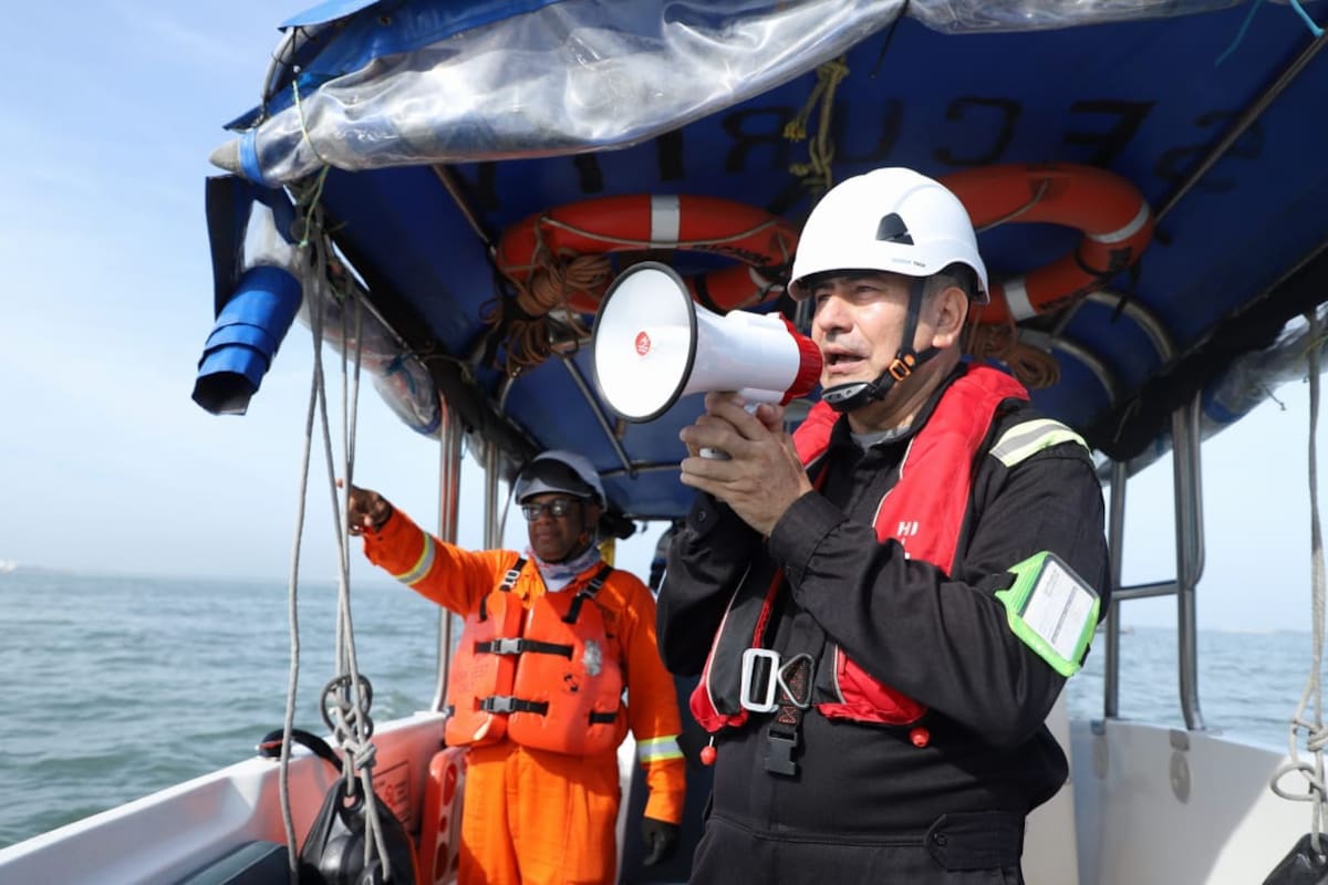 Así fue el simulacro de emergencia realizado en la Refinería de Cartagena