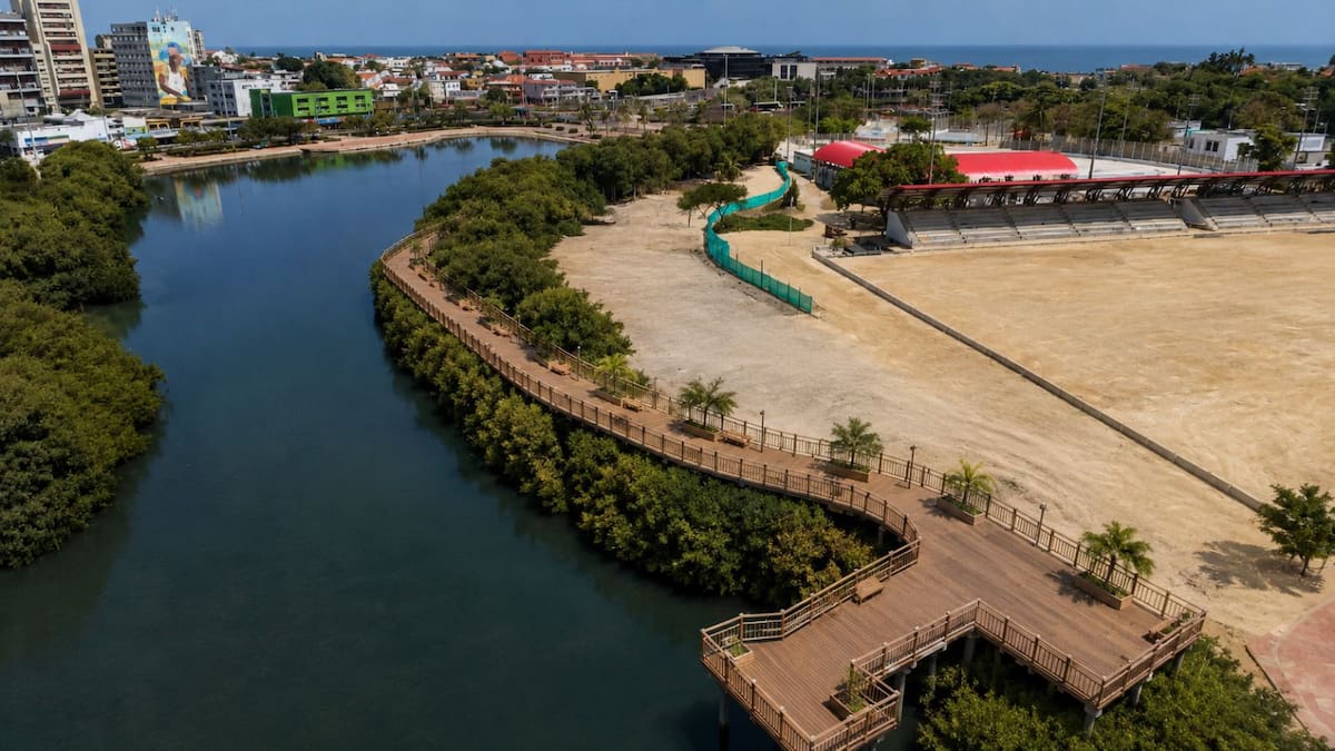 Diseño conceptual del puente que conectará Chambacú con la India Catalina